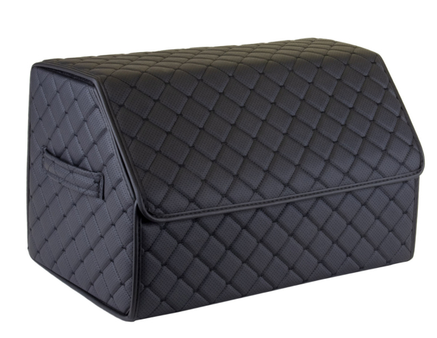 ECO M Trunk Organizer 30×30×50 cm – black diamond pattern