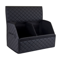 ECO M Trunk Organizer 30×30×50 cm – black diamond pattern
