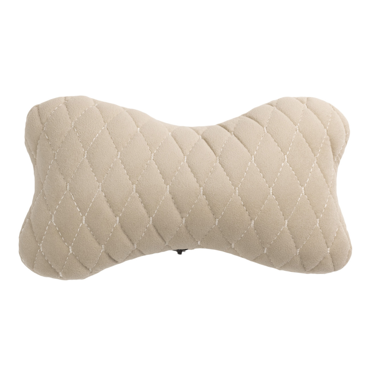 Alcantara Car Headrest Pillow 27×16 cm Beige