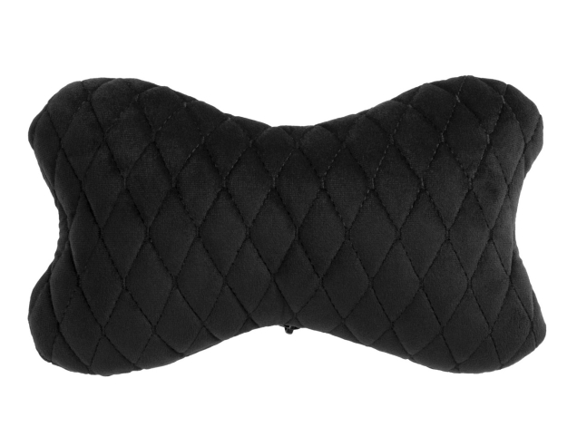 Alcantara Car Headrest Pillow 27×16 cm black