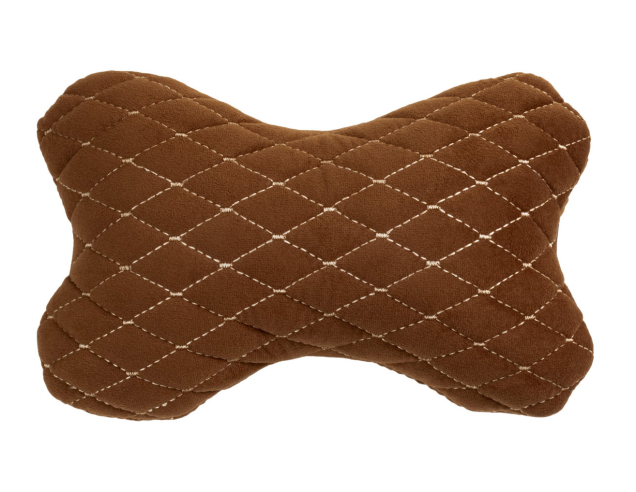 Alcantara Car Headrest Pillow 27×16 cm brown
